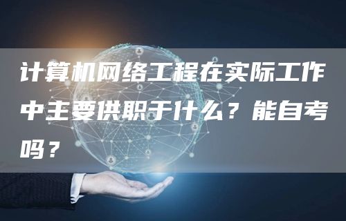 计算机网络工程在实际工作中主要供职于什么？能自考吗？(图1)