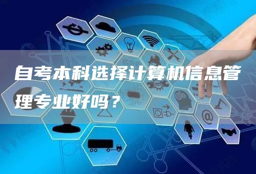 自考本科选择计算机信息管理专业好吗？(图1)