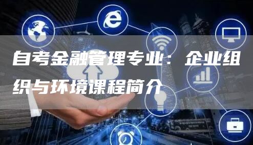 自考金融管理专业：企业组织与环境课程简介