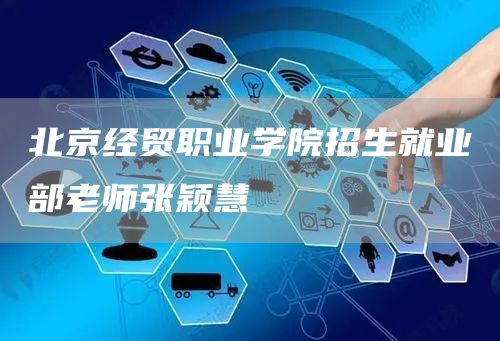 北京经贸职业学院招生就业部老师张颖慧(图1)