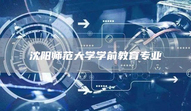 沈阳师范大学学前教育专业