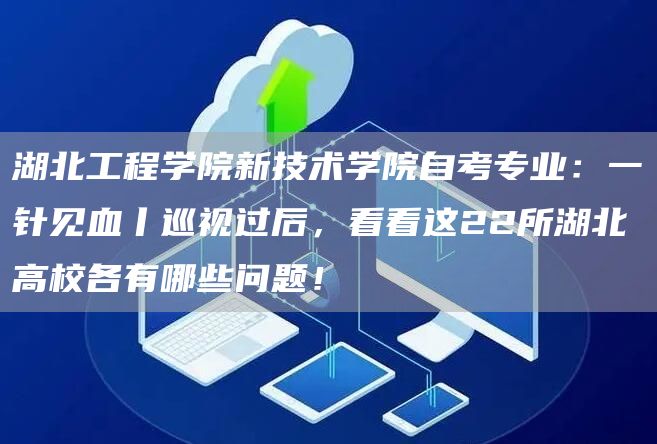 湖北工程学院新技术学院自考专业：一针见血丨巡视过后，看看这22所湖北高校各有哪些问题！(图1)