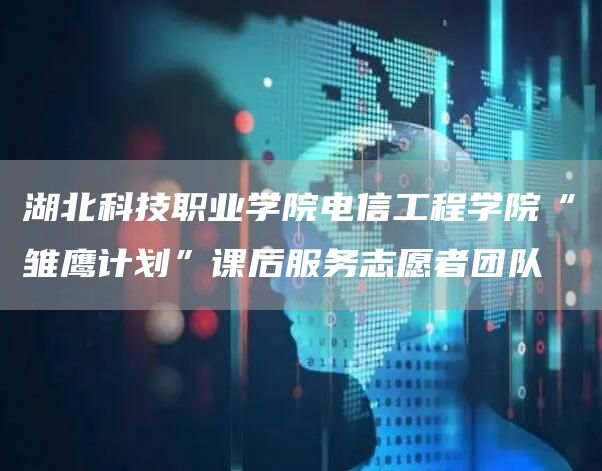 湖北科技职业学院电信工程学院“雏鹰计划”课后服务志愿者团队(图1)