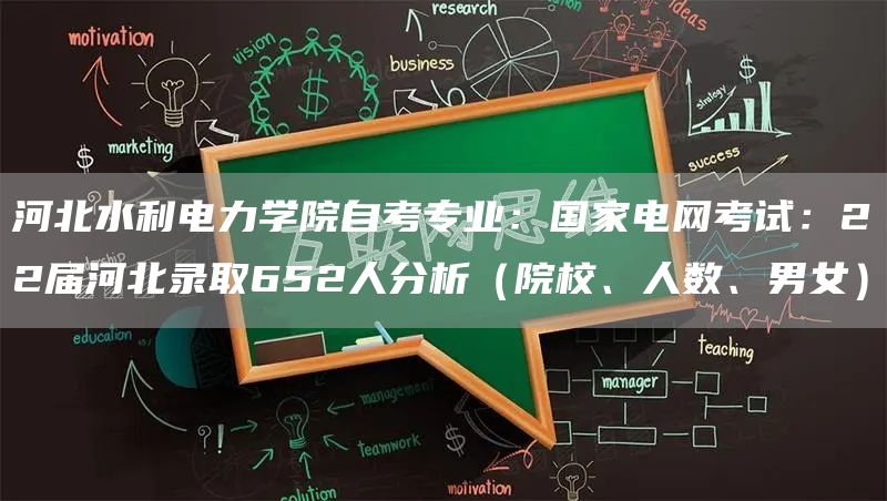 河北水利电力学院自考专业：国家电网考试：22届河北录取652人分析（院校、人数、男女）(图1)