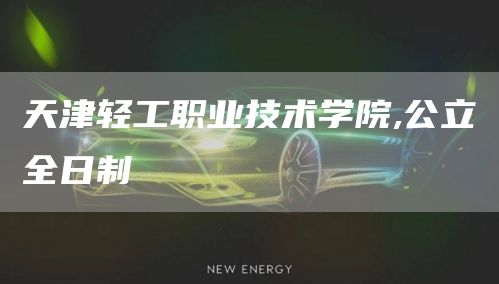 天津轻工职业技术学院,公立全日制