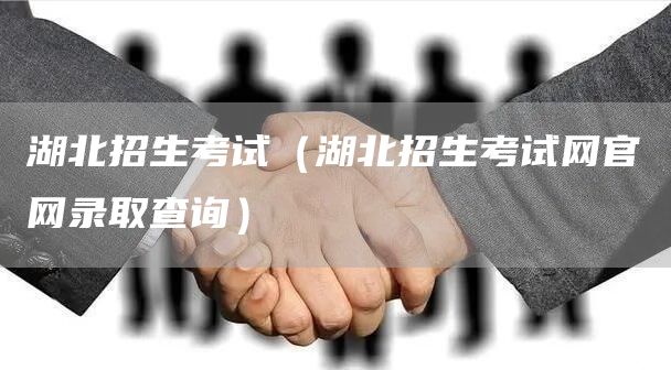 湖北招生考试（湖北招生考试网官网录取查询）(图1)