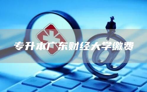 专升本广东财经大学缴费(图1)